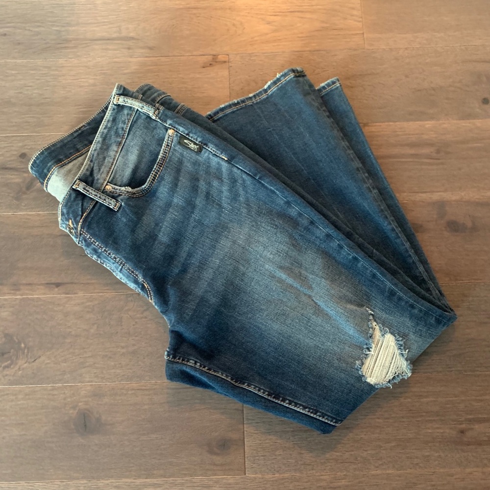 Like New! Silver Jeans Suki Straight Jeans 16/30